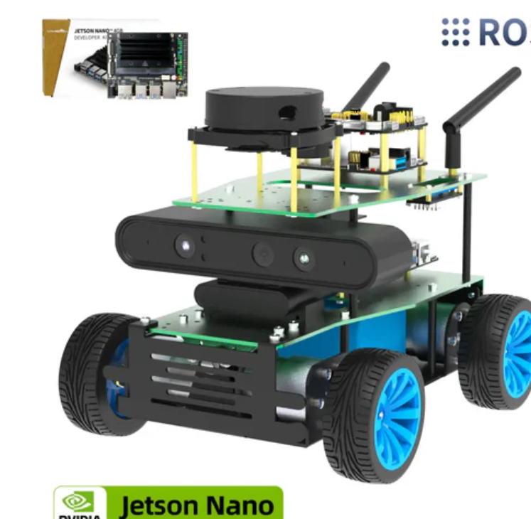 Yahboom ROSMASTER X1 AI Robot Jetson Nano Python Programmable Vision Recognition Mapping Navigation Radar Tracking (Basic Version with NANO SUB Board)