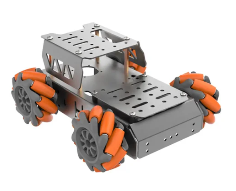 Hiwonder Mecanum Wheel Chassis Car Kit with TT Motor, Aluminum Alloy Frame, Smart Car Kit for DIY Robot Car