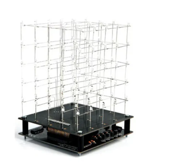 3D LED Cube 5x5x5 Soldering Kit (Blue)