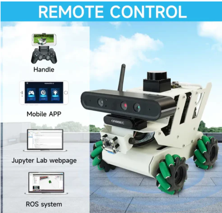 Yahboom ESP32 MicroROS Robot Car Virtual Machine as Controller - Standard Edition