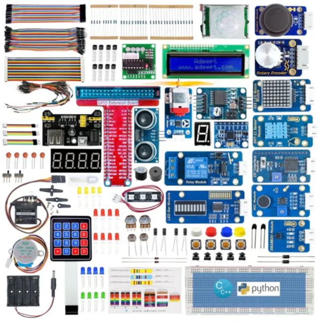 Adeept Upgrade Ultimate Starter Kit for Raspberry Pi 4/3B+