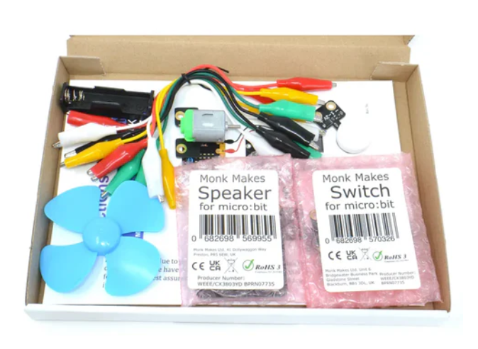 Monk makes micro:bit electronic circuit starter kit