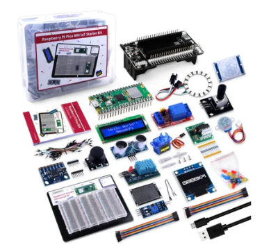 Raspberry Pi Pico W IoT Starter Kit with OLED Display and Multiple Sensors